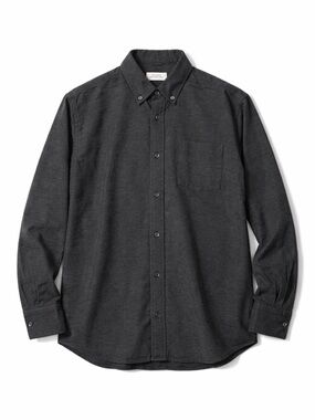 Saturdays NYC Crosby Flannel Shirt, Charcoal Grey- Men’s Large NWT